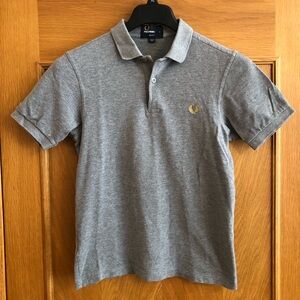 Fred Perry Tennis Shirt M6000 Slim Fit Grey 100% Cotton Shirt Size S